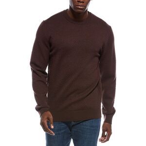 Slate & Stone Mens Popcorn Stitch Sweater, Brown